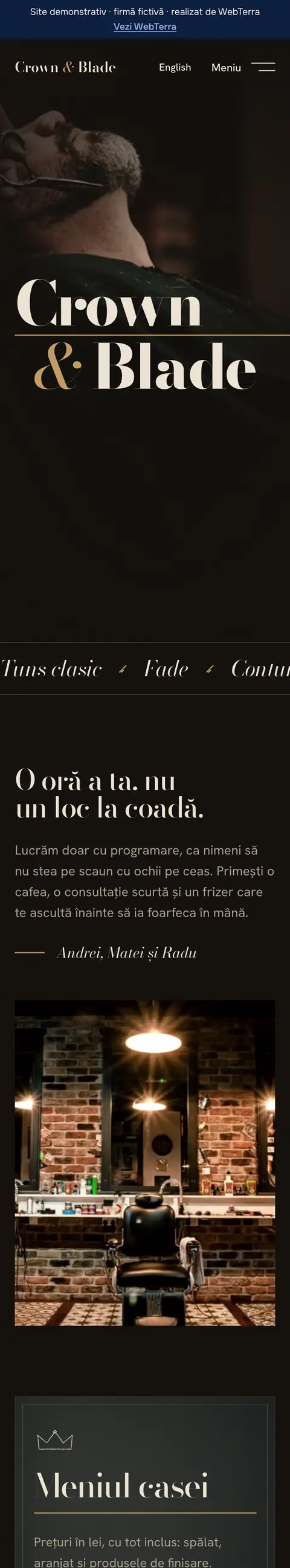 Crown & Blade: primele ecrane, pe telefon